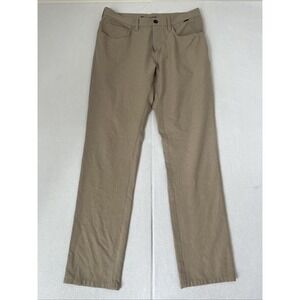 Travis Mathew Pants Mens 32x32 Khaki Polyester Golf Chino Casual 1MT435